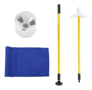 Träning Golf Hole Pole Cup Flaggsticka Avtagbar 2-sektion Golf Putting Green Flaggsticka Blå