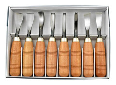 Set med 8 snidarknivar Träsnideriverktyg