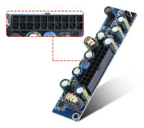 DC 12V 120W PSU Dator PC Strömförsörjningsmodul med 24Pin ATX/ DC Ingångskabel Hållbar