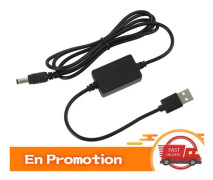 HURRISE USB 5V till DC 8V omvandlarkabel USB 5V till DC 8V spänningsförstärkningskabel, 1,2 m, optisk omvandlare för videokamera