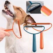 2 st luddremover, bärbar luddtrimmer, husdjurshårborttagare, återanvändbar kashmirkam, husdjurshårborttagare, luddremover (orange+blå)