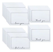 60 st 15 * 10CM/20.4 * 9.4 CM Meddelandekort, Presentkort, Tackkort, Tomma visitkort, för DIY Grafitti-meddelanden, DIY-skapelser