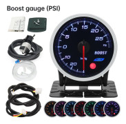 H 8 Färger Bakgrund 52mm Boost Gauge BAR PSI Tacometro Turbo Tryckmätare Manometertryck Turbo Bränsleolja Press Oljetemp 12V