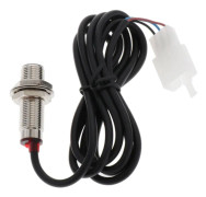 Digital vägmätare sensor med magnet för motorcykel hastighetsmätare 12V motorcykel hastighetsmätare Kabel sensor fodral Digital vägmätare 85cm