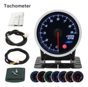 2 tums 52MM röklinsmätare Bil Turbo Boost Meter Oljetrycksmätare 3Bar 2Bar PSI Turbo Mätare 8 Färger Bakgrundsbelysning Med Elektron