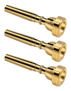3-pack mässingstrumpetmunstycke för nybörjare