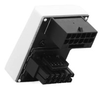 12VHPWR 180 graders vinklad adapter 450W RVS typ omvänd 12 4 stift vinkelkontakt strömadapter för RTX 4090 4080 4070ti