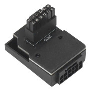 Strömadapter för RTX40 grafikkort 12 4-stiftskontakt PP-legering koppar 450W utgång 12VHPWR 90 graders adapter