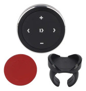 Knapp Bluetooth-fjärrkontrollkit för IOS för Android Svart Bluetooth-fjärrkontroll med stativ för ratt