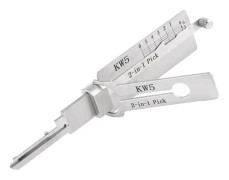 Låssmed Lishi 2 i 1 verktyg KW5 för dörr Civil låsöppnare Handverktyg Professionell låssmed Hand T