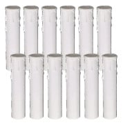 Ljusdroppshylsa 12-pack plastljusskydd 30 mm x 100 mm ljusskydd