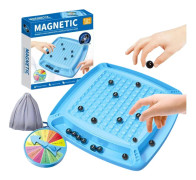 Magnetisk schackspelset 2024 med straffhjul och 20 stenar idealiskt för kampschack