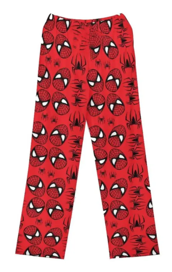 Spider-man bomullslösa pyjamasbyxor dam pyjamas långbyxor dam herr tecknad film sovbyxor casual flickor XXL(XXL)