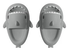 Baby s?t tecknad haj dusch toddler tofflor grey grey(grey,15cm)