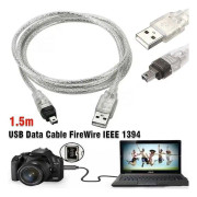För Mini Dv Minidv USB Datakabel Firewire Ieee 1394 Hdv videokamera För redigering av PC