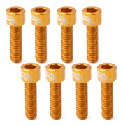 8 st Cykelflaska Skruv Cykelburh?llare GULD(gold)