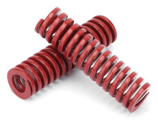 2 st OD 10 mm ID 5 mm hög precision stål röd medellast formverktyg fjäder (TM10*40mm)