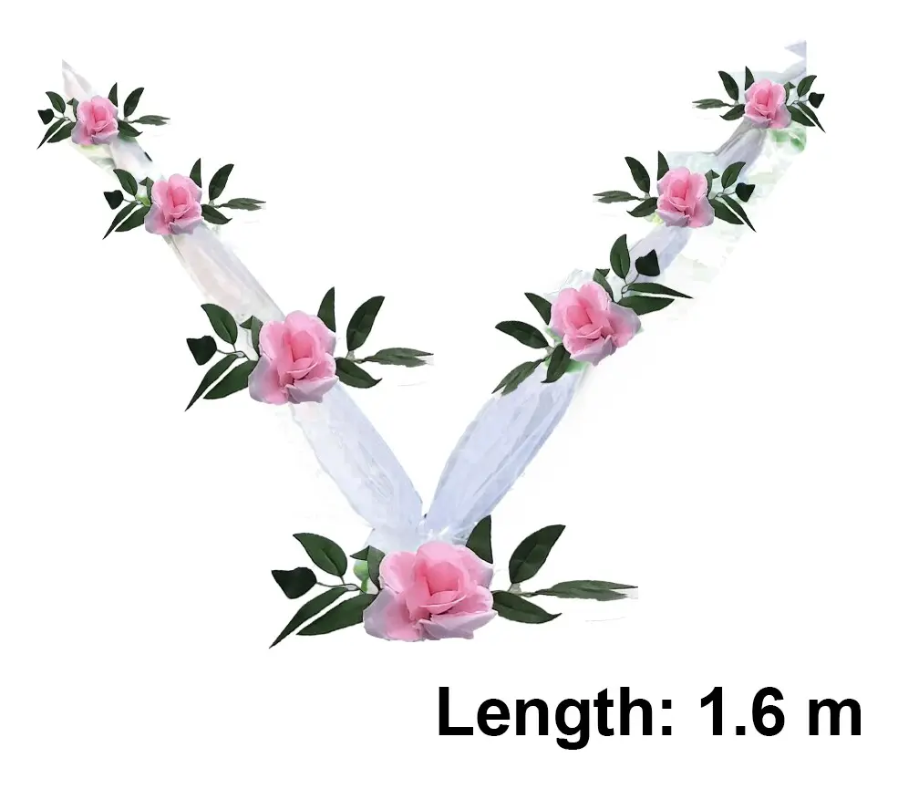 Bröllopsbil Blomsterplatta Band Slipsar Set med Plyschbjörn