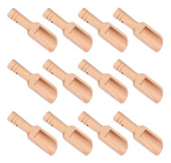 15 st små saltsskopor runt handtag skopa trä tesked mjölkpulver skopor Z(12pcs)
