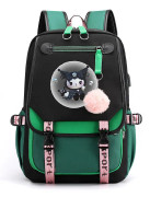 45cm Sanrios Cartoon Kawaii Kuromi My Melody Cinnamoroll Skolryggsäck Stor Kapacitet Casual Lätt Söt Ryggsäck Kuromi1(Kuromi15)