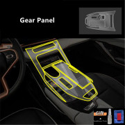 bilinredning För HAVAL H6 2021 Bilinredning Centerkonsol Transparent TPU Skyddsfilm Anti-repor Reparationsfilm Tillbehör Refit