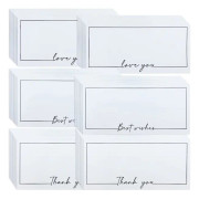 60 st 15 * 10CM/20.4 * 9.4 CM Meddelandekort, Presentkort, Tackkort, Tomma visitkort, för DIY Grafitti-meddelanden, DIY-skapelser