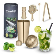 cocktailshakerset i 5 delar