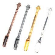 4 Mini Spade Shovel Scoops Rostfritt Stål Medicinsked för Salt, Kryddor, Örter, Glitter, Små Burkar (4 Färger)