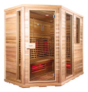 Sauna Relax Lux Vänster cederträ energisnål infraröd bastu