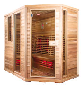 Sauna Relax Lux-höger cederträ energisnål infraröd bastu