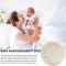 5,9-tums rund babytillkännagivande fotorekvisita Basswoodskylt Hello World Babyskylt för Nursery L8