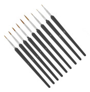 Fine Paint Pensel Set Professionell plast Miniatyr målarpenslar Kit för barn Målarpenslar