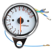 Universal Motorcykel Scooter 13000rpm Analog Varvräknare Mätare Nattljus