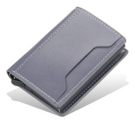 PU-l?derpl?nbok Automatisk Pop Up-pl?nbok LJUSGR?(light grey)