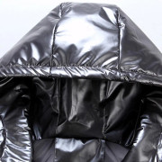 Sliktaa Unisex Blank Glansig Vattentät Ärmlös Jacka Lättvikts Puffer Väst Grå Grey(Grey,L)