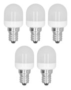 LED-lampor med mjukt vitt ljus för skrivbord, takfläkt och vägglampor - 5-pack