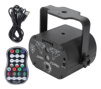 LED-scenljus 15W Mini RGB-lampa med 60 mönster för bar KTV-klubb-festunderhållning(0.4)