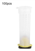 100 st Biodlingsuppfödningskoppsats Bee Queen Cages Roller Biodlarverktygsutrustning