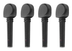 4st Violin Stämpinne Bärbar Fint utseende Trä Fiolpinne Ersättning Svart M00589