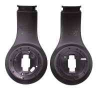1 par inre skal för hörlurar ersättning för Beats Studio 3.0 trådlösa hörlurar reparationsdelar svart(Black)
