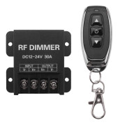 12v RF led dimmer trådlös ljusstyrka 3 nycklar Fjärrkontroll DC 12v- 24v 30a 360w 720w för 5050 3