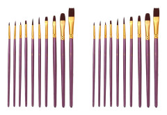 Penslar Set,20 st Nylon Hair Artist Akrylfärg