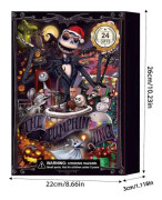 Halloween-kostymer 2024 Ny Halloween Countdown-kalender Blind Box Ghost Ghost Atmosphere Gothic Christmas 24 G?vor Advent Day Box
