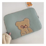 Laptopfodral tum Cartoon Glasögon Björnen Ipad Tablet Sleeve