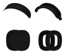 Headset Silicone Earpads Headband for AirPodsMax headphones 360�� Full protection Black