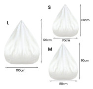 Sittpuff Inner Liner Stolskydd Säte Lazy Soffa Ingen Fyllning Lätt att Rengöra
