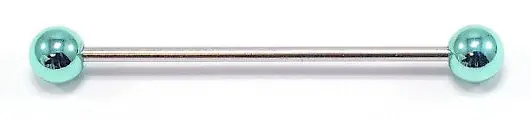 14 Gauge industriell barbell broskpiercing kropps smycken kirurgiskt stål