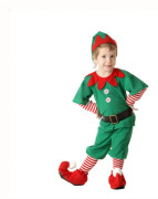 Jultomtdräkt för barn Vuxen tomtedräkt Set Härligt familjealvdräktset Jultomtekostym Fancy Dress