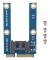mSATA till SATA adapterkort Mini SATA till 7pin SATA MPCIe Expansion SATA horisontell