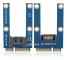 mSATA till SATA adapterkort Mini SATA till 7pin SATA MPCIe Expansion SATA horisontell